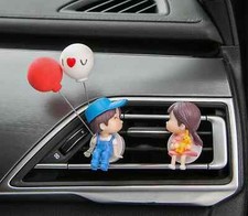 Girl Boy Car Air Vent Freshener Perfume Clip Aroma Diffuser Cute Couple Ornament