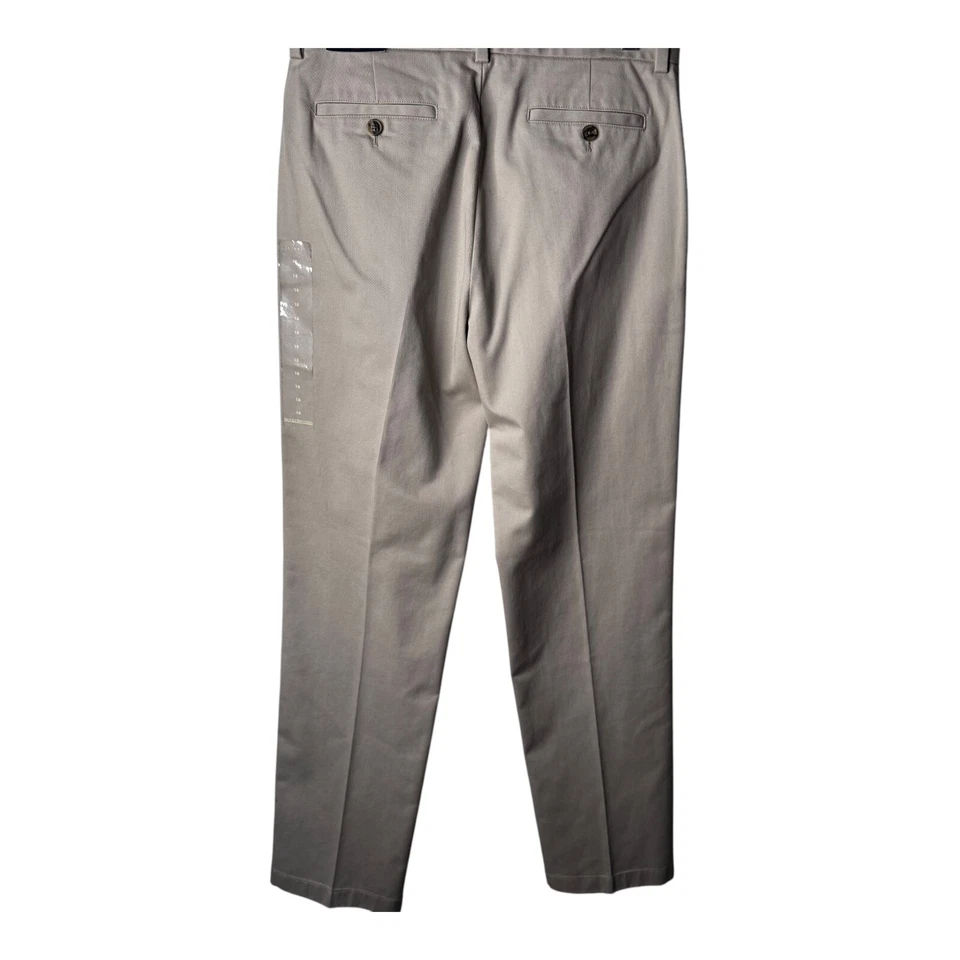 Vellón Brooks Brothers talla 18/28 1/2. Pantalones de vestir beige bolsillos cortados NUEVO Foto 4 de 4