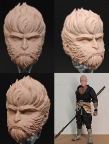 Painted 1:12 Head Sculpt Journey to the West Monkey King Sun Wukong 6" Model Toy - Picture 11 of 19