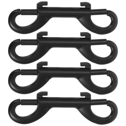 4 Pcs Spring Chain Buckle Hooks For Horses Double Ended Bolt Snaps