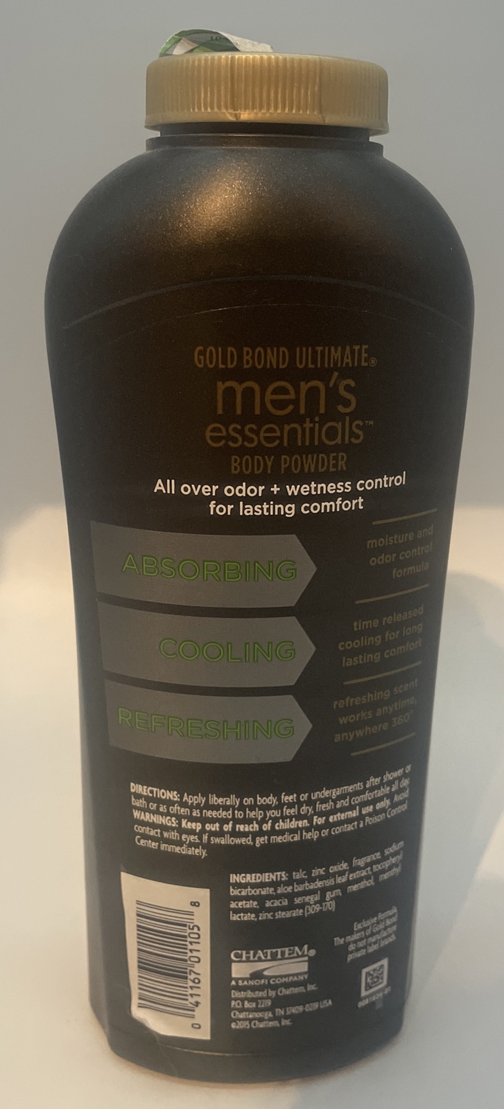 Gold Bond Ultimate Men's Essential Body Powder Refresh 360 Scent 10 Oz FREE SHIP