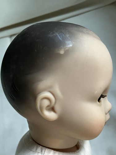 American Girl Bitty Baby Dark Brown Hair Brown Eyes in Sleeper with Diaper - Picture 15 of 17