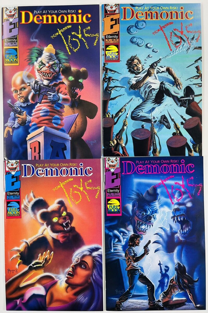 DEMONIC TOYS #1-4 COMPLETE SET ETERNITY 1992 JH WILLIAMS III DEMONIC TOYS #1-4 COMPLETE SET ETERNITY 1992 JH WILLIAMS III