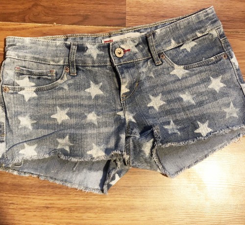 Frayed Denim Shorts Size 