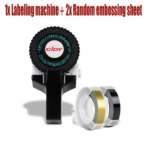 Embossing Label Maker Portable 3D Handheld DIY Lettering Labels Printer Machine - Picture 16 of 25