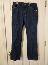 Vintage Lee MR Mens Denim Blue Jeans Straight 36x30 Union Made Cotton Made in US