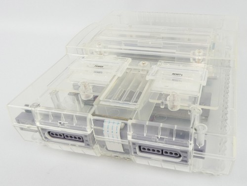 SNES Super Nintendo US Switchless Mod PAL / NTSC Region Free RGB Clear Case USA - Picture 4 of 16