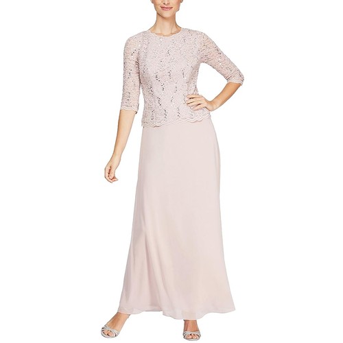 Alex Evenings Dress Long Fit Flare Embroidered Godet sz 6 NEW NWT AM 3 - 4  | eBay