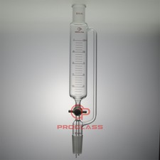 Lab 125mL Graduated Pressure Equalizing Funnel PTFE Stopcock