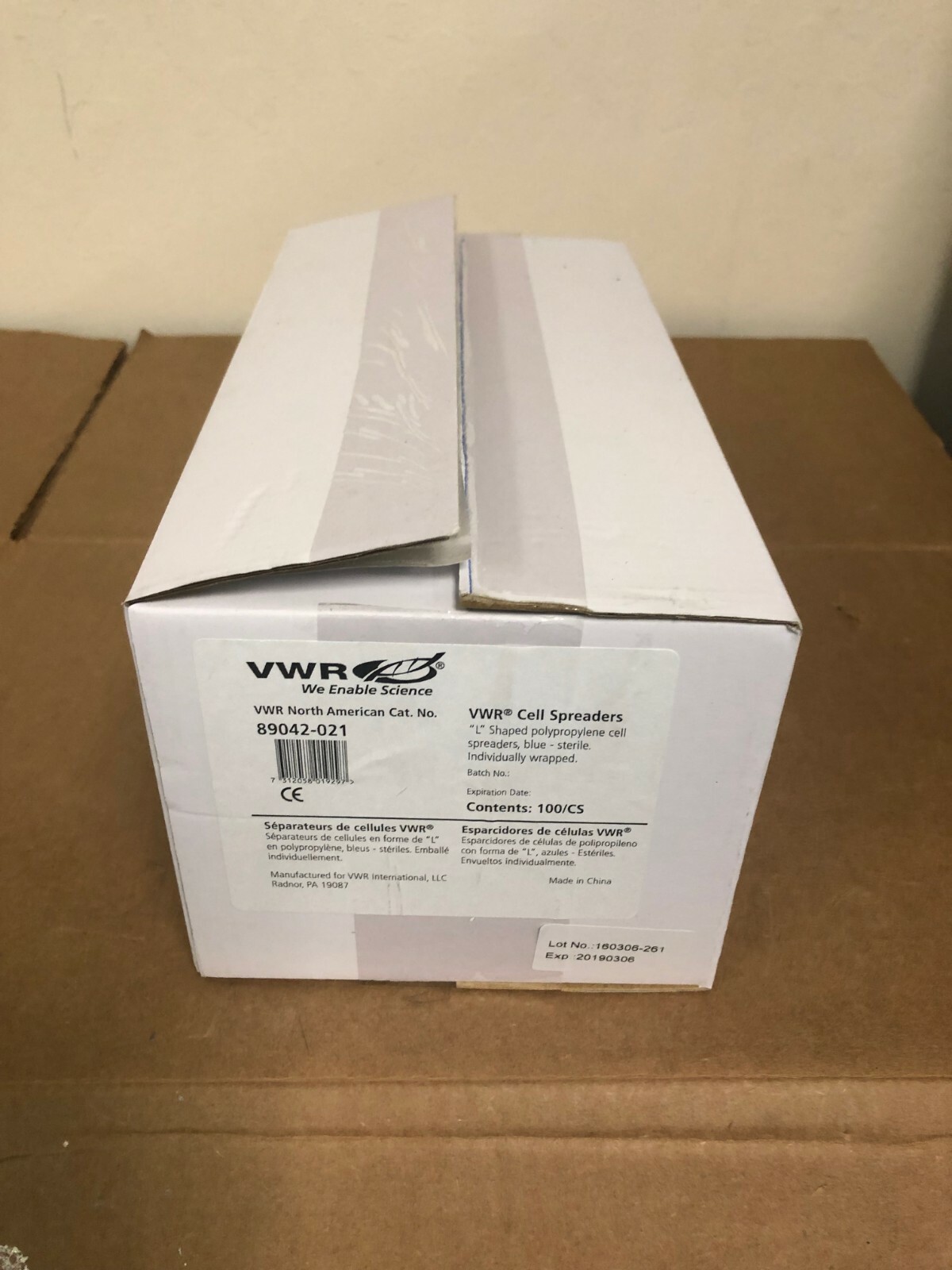 VWR 89042021 L Shaped Polypropylene Cell Spreaders Blue Sterile eBay