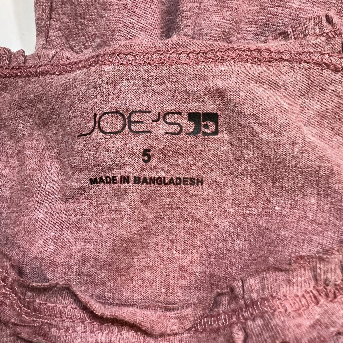 JOE’S トップス　ピンク Joes Pink Short Sleeve Tee 5 New