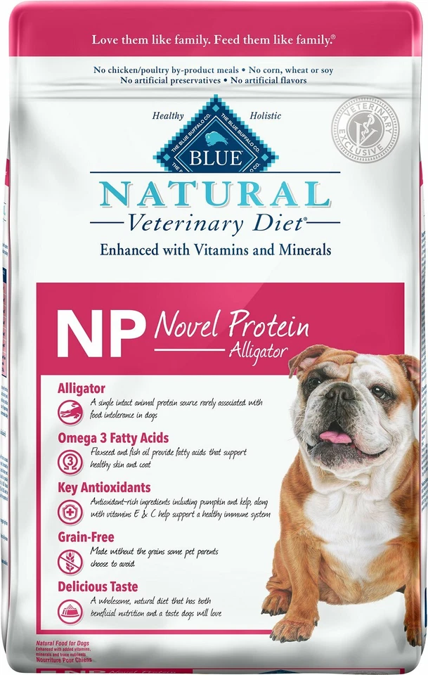Blue Buffalo Natural NP Novel Protein Alligator Grain-Free Dry Dog Food 22 lb