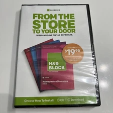 H&R Block 2018 Tax Year Software CD - From the Store to your Door