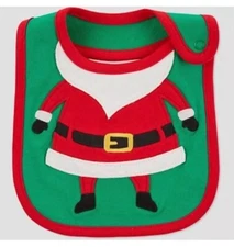 Just One You Carter's Xmas Santa  bib teething cloth