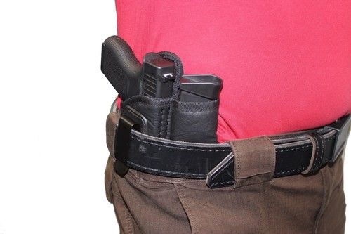 Laser/Light IWB Houston Eco Leather Holster with Magazine Pouch - Choose Model - Picture 29 of 34