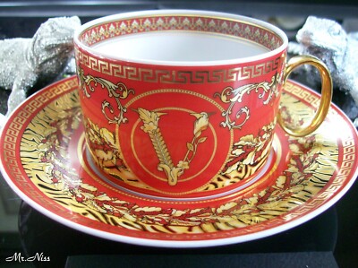 Rosenthal Versace Virtus Holiday 1 x Teetasse 2-tlg *1 A NEUWARE & OVP*