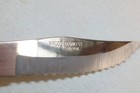 Set of 2 Walco Stainless Japan Knives Brown & Rosewood Handles rounded blunt end — photo 8