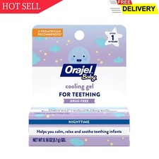 Orajel Baby Nighttime Cooling Gel for Teething, Drug-Free, 1 Pediatrician Rec...
