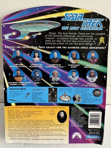 Star Trek The Next Generation Figurines x 9 (1993/1994 Sealed In Box) - Picture 8 of 18