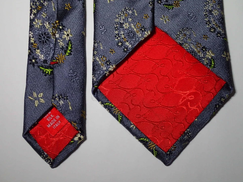 Christian Lacroix Silk Mens Ties Tie Necktie Classic Dress Luxury Multicolor #9 - Image 4 of 4