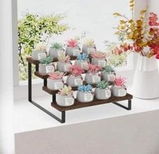 YINMIT Wooden Display Riser Stand, Tiered Small Item Stand, 4 Tier!