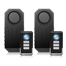 Bike Alarm with Remote 2Pack, 113dB Wireless Vibration Motion Sensor Motorcyc...