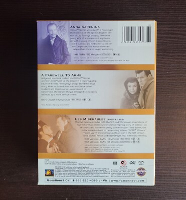 ウクライナ Anna Karenina / A Farewell To Arms / Les Miserables DVD BOX