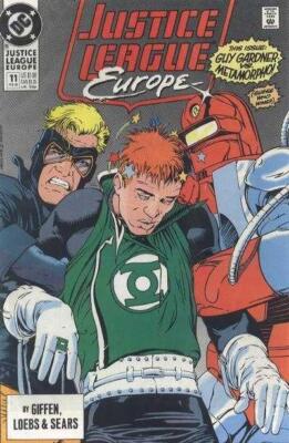 Justice League Europe (1989) #  11 (7.0-FVF) Guy Gardner vs. Metamorpho 1990