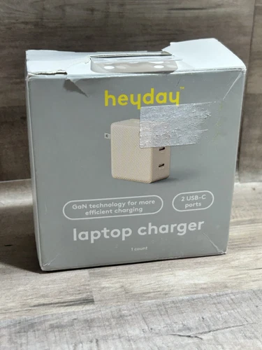 Heyday 60w USB-C Charger 2-Port GaN PD 3.0 Laptop Phone iPad Charger.