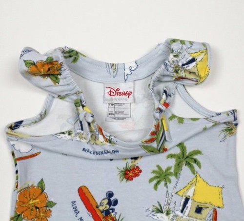 Disney Store Toddler Girls Tropical Hawaiian Print Aloha Mickey Dress Sz XXS 2/3 - Picture 4 of 5