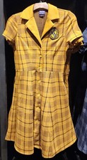 Universal Her Universe Harry Potter Hufflepuff House Yellow Plaid Dress MEDIUM