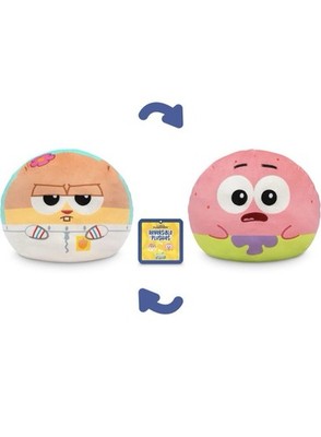 TeeTurtle Spongebob Squarepants 6'' Reversible Plushie Sandy Cheeks Patrick Star