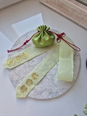 [Traditional Hanbok Accessory] Premium Silk Daeng gi Hair Back Ribbon(Hair Tie)