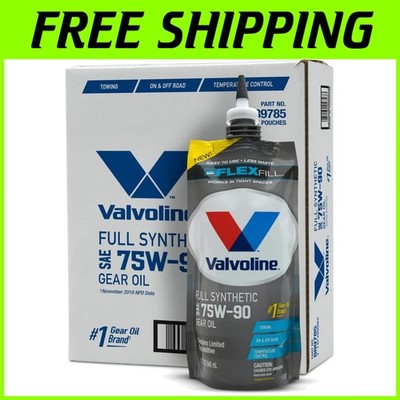 SAE 75W-90 Full Synthetic Gear Oil - 4-Pack, Superior Protection for Vehicles