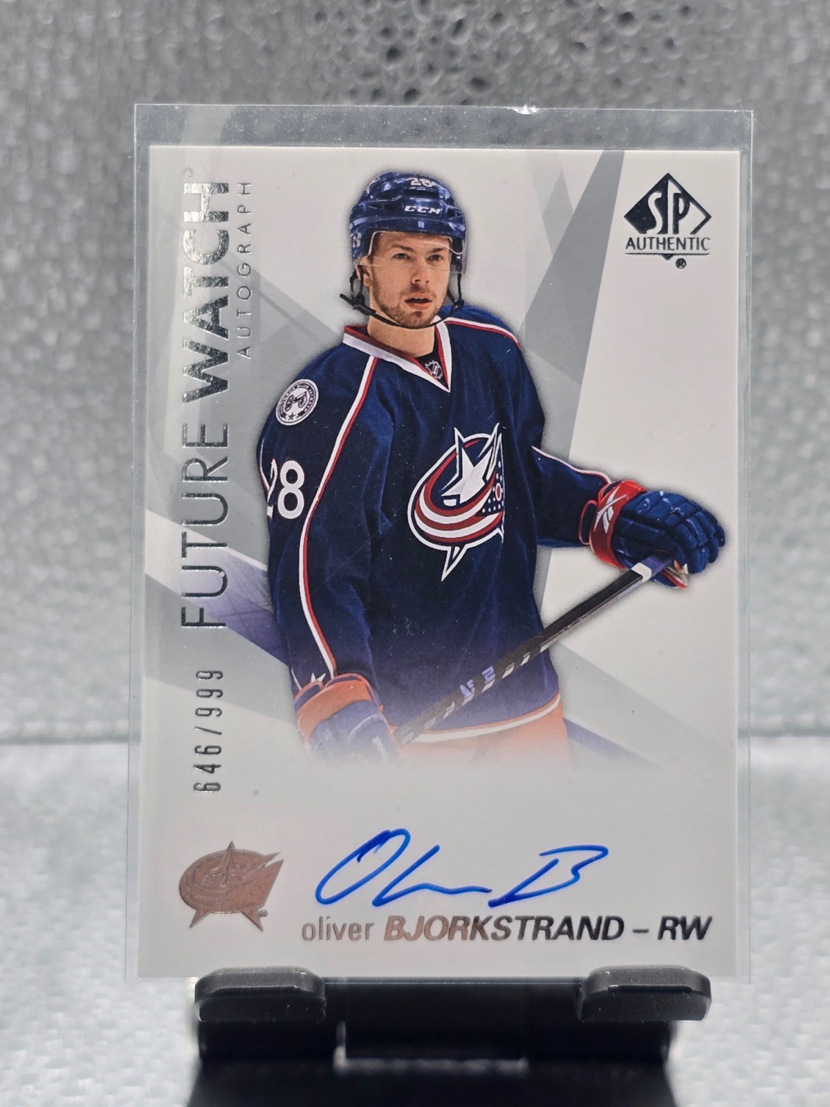 2016-17 SP Authentic Oliver Bjorkstrand Future Watch Rookie Auto 646/999!