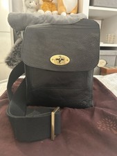 Mulberry Small Antony Messenger Bag - Black Darwin Leather - Used 