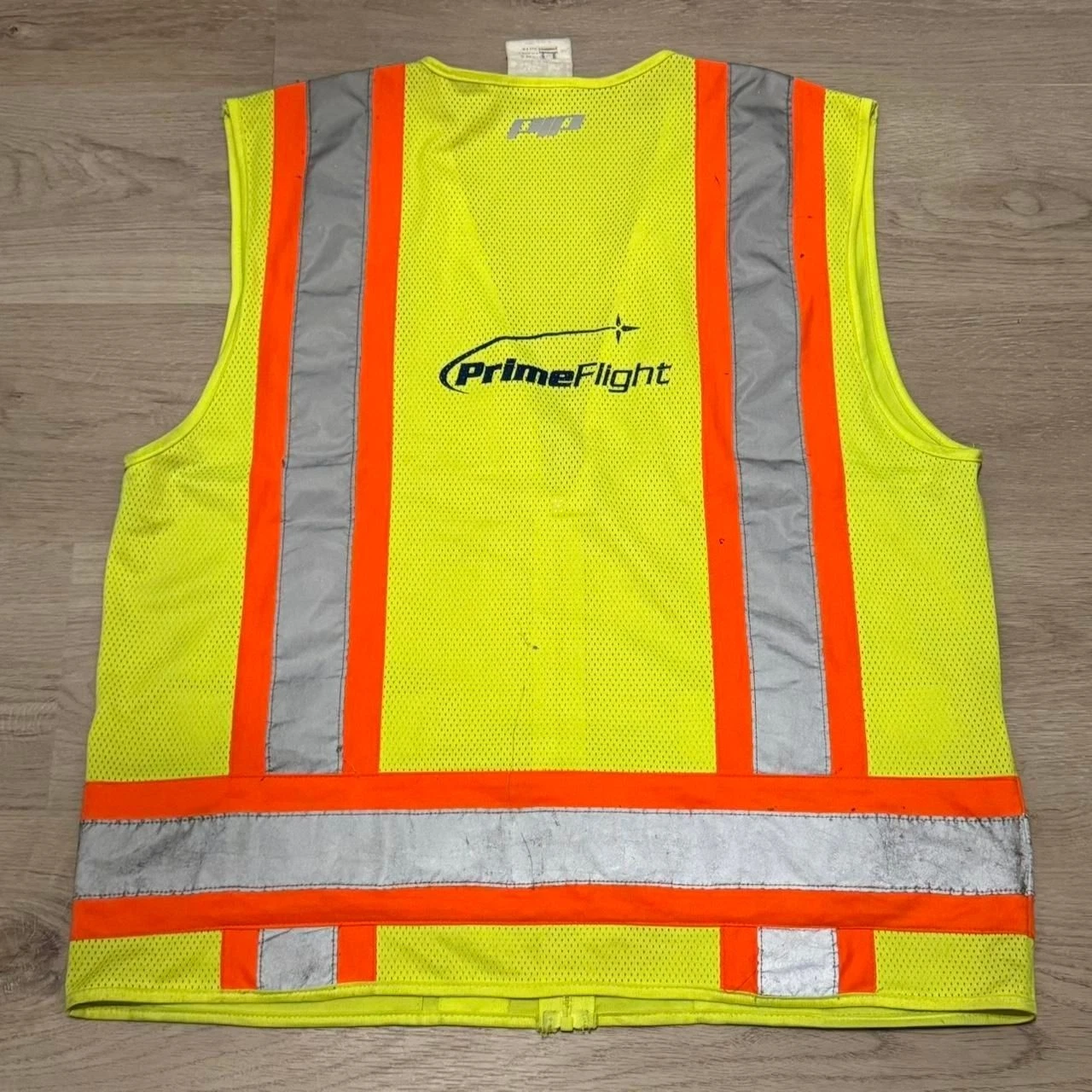 Safety Vest Yellow & orange reflective vest with gray reflective stripes Size X- image 2