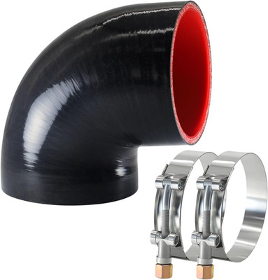 90 Degree Elbow Id4 (102Mm) Silicone Hose Coupler, Reinforced 4-Layer Wall 5Mm w