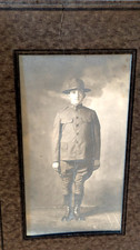 WORLD WAR I PORTRAIT PHOTO OF YOUNG SOLDIER STANDING IN FULL UNIFORM