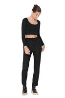 Trendyol Damen Trendyol Herren Mittlerer Bund Jogginghose Sweatpants, Schwarz,