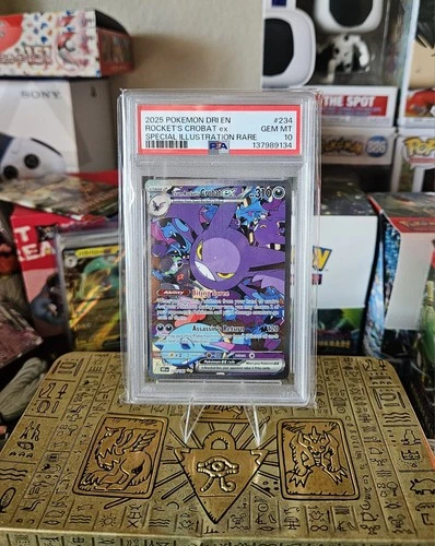 2025 Rocket'S Crobat Ex #234 Pokemon Destined Rivals SIR PSA 10