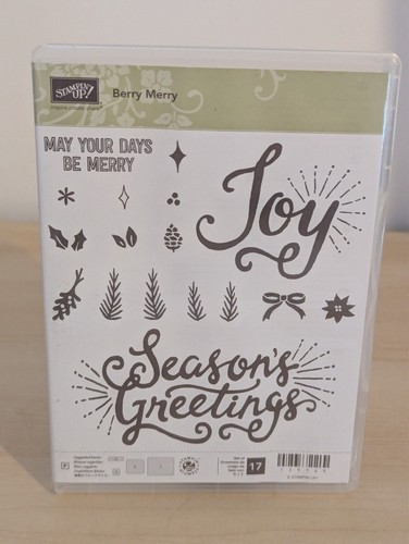 Stampin' Up! Berry Merry Stempel Set 17 Weihnachten - sehr guter Zustand UK - Versand am selben Tag! - Bild 2 von 6