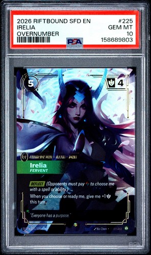 Irelia, Fervent graded PSA 10 for sale on eBay