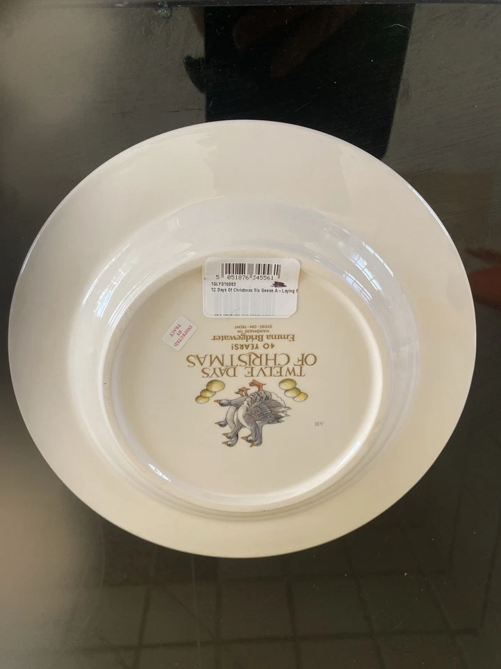 Emma Bridgewater - Six Geese A-Laying 8.5”Plate Brand New.Christmas. - Image 3 of 3