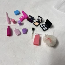 Bundle Barbie And Fashion Doll Realistic Accessories Makeup Curler Perfume GH2