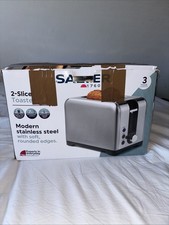 Salter 2 Slice Toaster Modern Stainless Steel Brand New In The Box