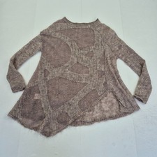 BOHEMIA Jumper Medium 12 Grey Womens Long Sleeve Mohair Wool Blend Knit