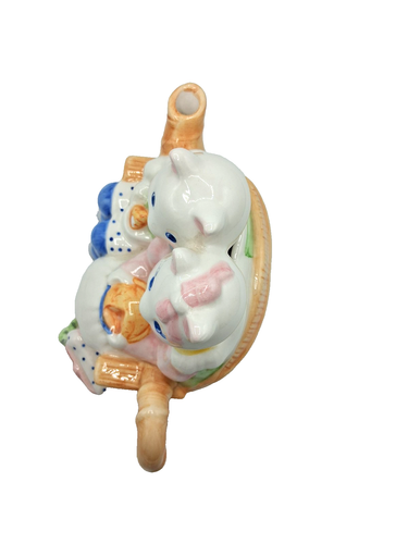 Vintage Applause Ceramic Cat Couple Teapot #39047 - Picture 11 of 23