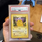 1999 POKEMON BASE SET RED CHEEKS-SHADOWLESS #58 PIKACHU PSA 3