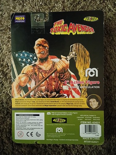 Modellino Mego World’s Greatest Mego Monsters Toxic Avenger 8" nuovo sigillato - Foto 2 di 2